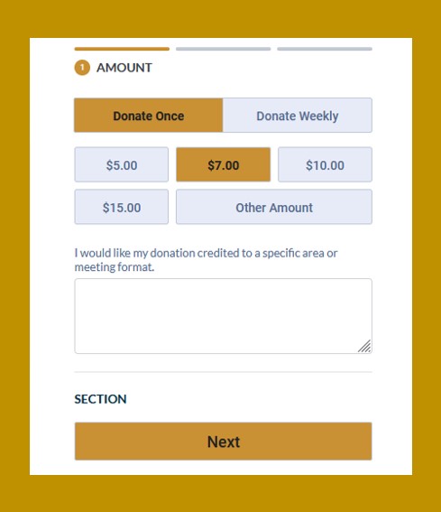 FWO donation form