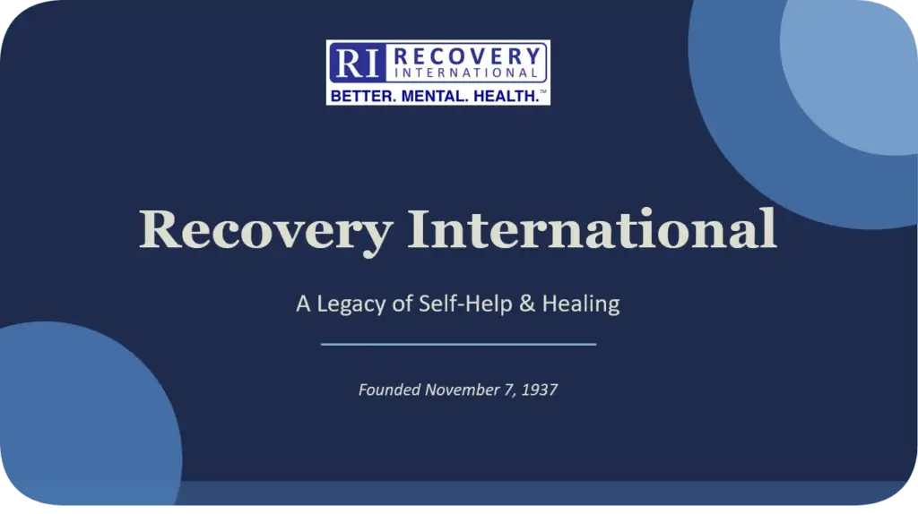 Recovery International History Slide 1 Title